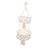 Amosfun Hanging Cotton Rope Fruit Basket Macrame Decorative Storage for Double Design for Fruits and Vegetables view 1