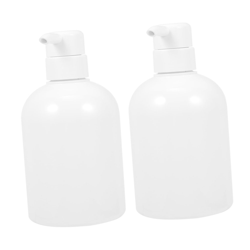 Zerodeko 2pcs Squeeze Soap Dispenser Reusable Lotion Bottles for Bathroom and Kitchen Airtight Pump for Shampoo Body Wash Hand Soap