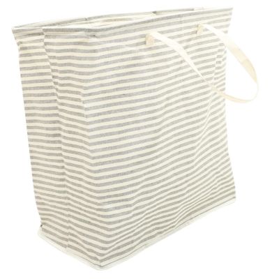 HOOTNEE Large Capacity Folding Laundry Basket Portable Linen Storage Container for Clothes Toys and More Stylish Gray Design for Home Dorm and Laundry Organization