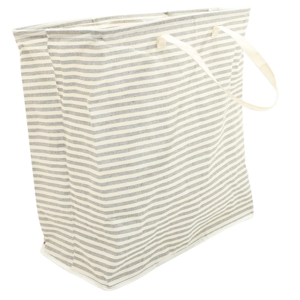 HOOTNEE Large Capacity Folding Laundry Basket Portable Linen Storage Container for Clothes Toys and More Stylish Gray Design for Home Dorm and Laundry Organization