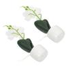 RORPOIR 2pcs Artificial Orchid Decoration Set Realistic Imitation Flower Ornament for Home and Office Potting Plant Adornments White for Elegant view 1