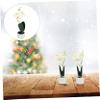 RORPOIR 2pcs Artificial Orchid Decoration Set Realistic Imitation Flower Ornament for Home and Office Potting Plant Adornments White for Elegant view 4