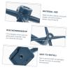 MUCKLILY 4pcs Rotating Adhesive Hooks Multi-Functional Wall-Mounted Hangers for Kitchen and Bathroom No-Drill Installation Yellow Dark Blue view 3