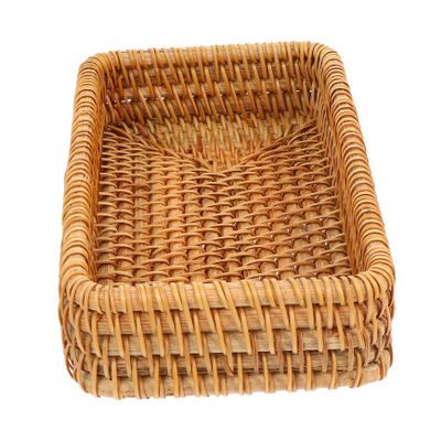 AOKWAWALIY Basket 1Pc Sundries Storage Basket Sturdy Rattan Woven Baskets for Living Room Compact Lightweight