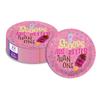 3 Scoops Ice Cream Third Birthday - 32 Piece Disposable Party Supplies - Decorations for Girl's 3rd Birthday Round Party Plates - Large 9" Paper Plates In Bulk view 1