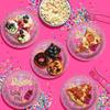 3 Scoops Ice Cream Third Birthday - 32 Piece Disposable Party Supplies - Decorations for Girl's 3rd Birthday Round Party Plates - Large 9" Paper Plates In Bulk view 4