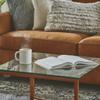 23" Inch Square Glass Table Top - 1/4" Thick - Flat Polished Glass - Eased Corners view 2