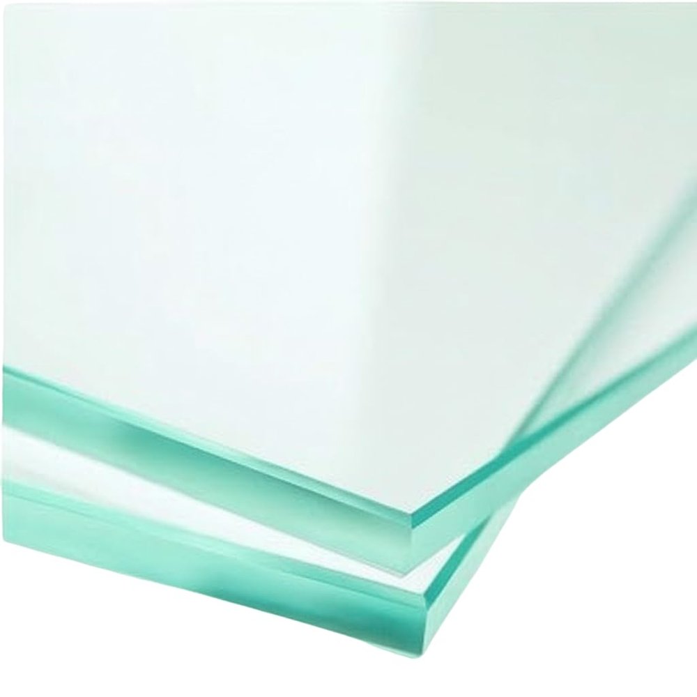 26" Inch Square Glass Table Top - 1/4" Thick - Flat Polished Glass - Eased Corners