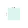 26" Inch Square Glass Table Top - 1/4" Thick - Flat Polished Glass - Eased Corners view 3