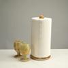 KALIFANO - Green Onyx Kitchen Towel Holder, Unearthed and Hand-Carved in Pakistan, Timeless, Unique, and Elegant Decor Accent, Office or Home Decor view 2
