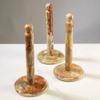 KALIFANO - Green Onyx Kitchen Towel Holder, Unearthed and Hand-Carved in Pakistan, Timeless, Unique, and Elegant Decor Accent, Office or Home Decor view 3