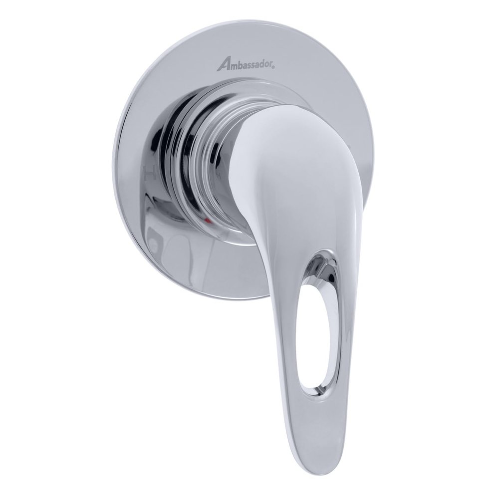 Ambassador Marine Stasis Shower Mixer, Thin Wall Mount, Chrome