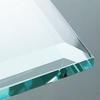 32" Inch Square Glass Table Top - 1/4" Thick - Beveled Edge, Eased Corners view 4
