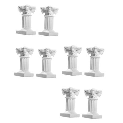 LIFKOME 8pcs Luxurious Roman Column Candlestick Base for Wedding Decor Mother Day Birthday Home Garden