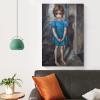 Artist Margaret Keane Poster Big Eyes Art Painting Canvas Wall Art Poster For Room Aesthetic And DecCanvas Painting Wall Art Poster for Bedroom Living Room Decor 12x18inch(30x45cm) Unframe-style view 4