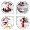 ABOOFAN Mixer Splatter Guard, Creative Egg Whisk Mixing Bowl Lid,Silicone Anti Splash Cover Cooking Kitchen Tools Pots Shields Fits Accessories for Home Baking Most Hand Electric Mixers view 4