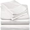 3PC Hospital Bed Sheet Set - 100% Cotton Sheets with 400 Thread Count Sheets for Hospital Beds 6" Deep Pocket - Pink Stripe, Twin Size (39" x 75") view 3