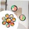 8pcs Noodle Shape Refrigerator Magnets Realistic Udon Bowl Design for Lockers Whiteboards and Fridges Vibrant Decor for view 4
