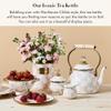 MACKENZIE-CHILDS Enamel Tea Kettle, Stylish Tea Kettle for Stovetop, Pink-and-White Rosy Check, 2 Quarts view 2