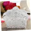 Amosfun 50pcs Wedding Favor Candy Boxes Elegant Hollow Out Sweets Box for White for Wedding Party Favors view 4