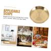 Amosfun Metal Altar Tray Pentacle Design Jewelry Plate for Home Office Ritual Supplies Key Dish view 2
