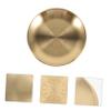 Amosfun Metal Altar Tray Pentacle Design Jewelry Plate for Home Office Ritual Supplies Key Dish view 4