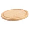 PRETYZOOM 1pc Cheese Board and Chopping Board Round Wooden Serving Tray for Fruits Desserts and Cakes Lightweight Compact Design for Home Restaurant Use view 1