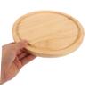 PRETYZOOM 1pc Cheese Board and Chopping Board Round Wooden Serving Tray for Fruits Desserts and Cakes Lightweight Compact Design for Home Restaurant Use view 2