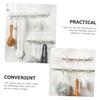 Amosfun Kitchen Cup Hooks for Bathroom and Kitchen Heavy Duty Wall-Mounted Towel Rack Hooks for Space-Saving Storage Easy Installation and Material view 4