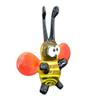 3.2 Orange Glass Bee Figurine  Hand-Blown Murano-Style Miniature  Collectible Bee Ornament for Shelf or Desk  Gift for Women & Home Dcor view 1