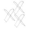 Zerodeko 3pcs Stainless Steel Kitchen Garbage Bag Holder Hanger Cabinet Trash Bag Hanging Trash Bin Storage Rack view 1