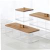 2 Pack Cotton Swab Holder with Bamboo Lid, Cosmetic Storage Dispenser view 4