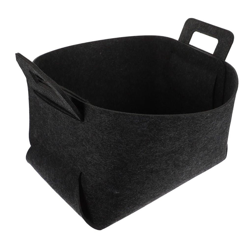 Amosfun Foldable Laundry Basket with Handles Versatile Dirty Clothes Storage Organizer for Home Bedroom Dorm Deep -saving Design