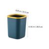 Amosfun 2pcs Plastic Trash Can Stylish Garbage Container for Home Use for Kitchen Bathroom Office Living Room Design view 2