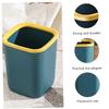 Amosfun 2pcs Plastic Trash Can Stylish Garbage Container for Home Use for Kitchen Bathroom Office Living Room Design view 3