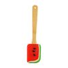 Baking Silicone Spatula with Bamboo Handle Watermelon Design view 1