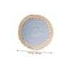 2pcs Straw Placemats Heat Insulated Round Table Mats for Dining Non- Lightweight Home Decor Easy to Clean Gourd Grass Design for Kitchen and Picnics view 2