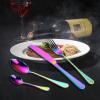 ONUIFIKE Silverware Set, 24 Piece Stainless Steel Tableware, Knife, Spoon, Fork, Tea Spoon Set, Cutlery Flatware Set (Color : Gold, Size : 24Pcs) view 4