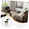 Amosfun Tiny Bonsai Decor Fake Potted Plant Decorative Artificial Succulents for Living Room Office view 3