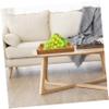 Zerodeko Elegant Rattan Simulation Storage Basket Fruit Basket Woven Rattan Tray Table Tray Makeup view 3
