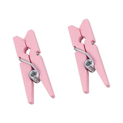 Amosfun 300pcs Mini Wooden Clips Versatile Utility Clips for Photos Crafts and Clothing for Home Office and Parties Small