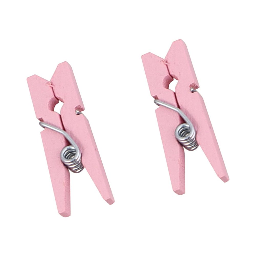 Amosfun 300pcs Mini Wooden Clips Versatile Utility Clips for Photos Crafts and Clothing for Home Office and Parties Small
