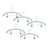 Amosfun 5pcs Non- Clothes Hangers Clips for Skirts and Pants Household Drying Rack for Home and Travel Semi-Circle Design Deep view 1