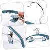 Amosfun 5pcs Non- Clothes Hangers Clips for Skirts and Pants Household Drying Rack for Home and Travel Semi-Circle Design Deep view 2