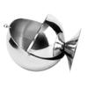Amosfun Desktop Trash Can Mini Stainless Steel Covered Office Bedroom Home Lid view 1
