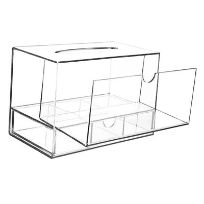 PRETYZOOM Dryer Container Acrylic Desk Box Section Organizing Bin Sundries Storage Case