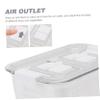 PRETYZOOM 3pcs Food Drainage Storage Box Compact Fridge Vegetable and Fruit Preservation Containers Easy to Clean White Baskets for Snacks and Ingredients view 2