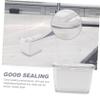 PRETYZOOM 3pcs Food Drainage Storage Box Compact Fridge Vegetable and Fruit Preservation Containers Easy to Clean White Baskets for Snacks and Ingredients view 4