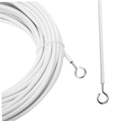 Holibanna 1set Curtain Wire Hanging Screw Eyes Hooks Spring Rope for Window Curtains and Picture Frames Lightweight and Easy to Install Home Accessories