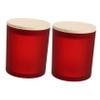 PRETYZOOM 2pcs Decorative Candle Containers Lids Simple Glass Candle Cups for Scented Romantic Home Decor for Parties and Special Occasions view 1